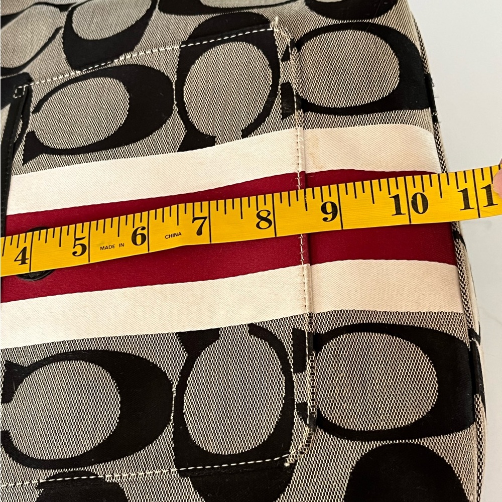 Coach Black and Red Signature Bag - Picture 13 of 16